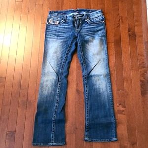 Vigoss bootcut jeans with crystal buttons